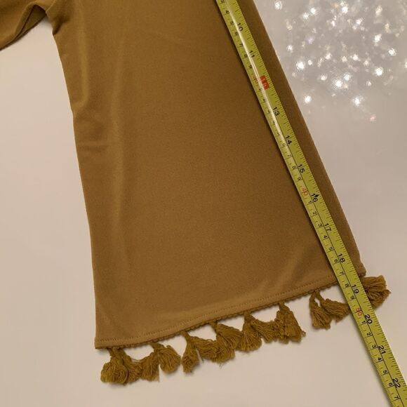 Nina Leonard Long Sleeve Mustard Yellow Tunic Women’s Size L - Picture 6 of 8